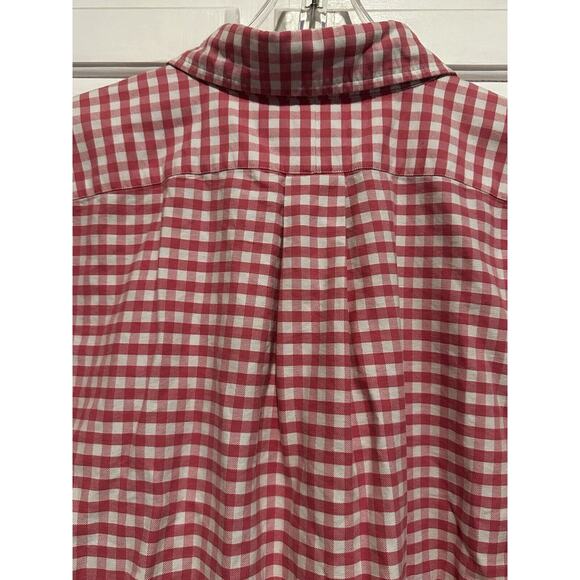 RALPH LAUREN Blake Short Sleeve Pink Plaid Button Down Size Large Casual Preppy - Picture 6 of 8